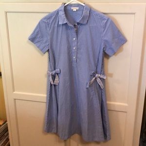 J.Crew Crewcuts “Swing” Stripped Shirtdress Sz 12